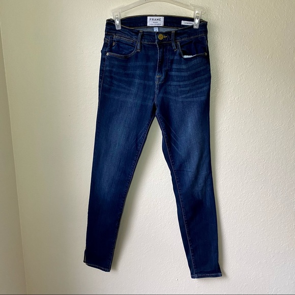 Frame Denim Side Slit Le High Skinny Jeans Size 26 - Picture 4 of 11